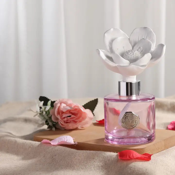 Magnolia Flower Diffuser Gift Set