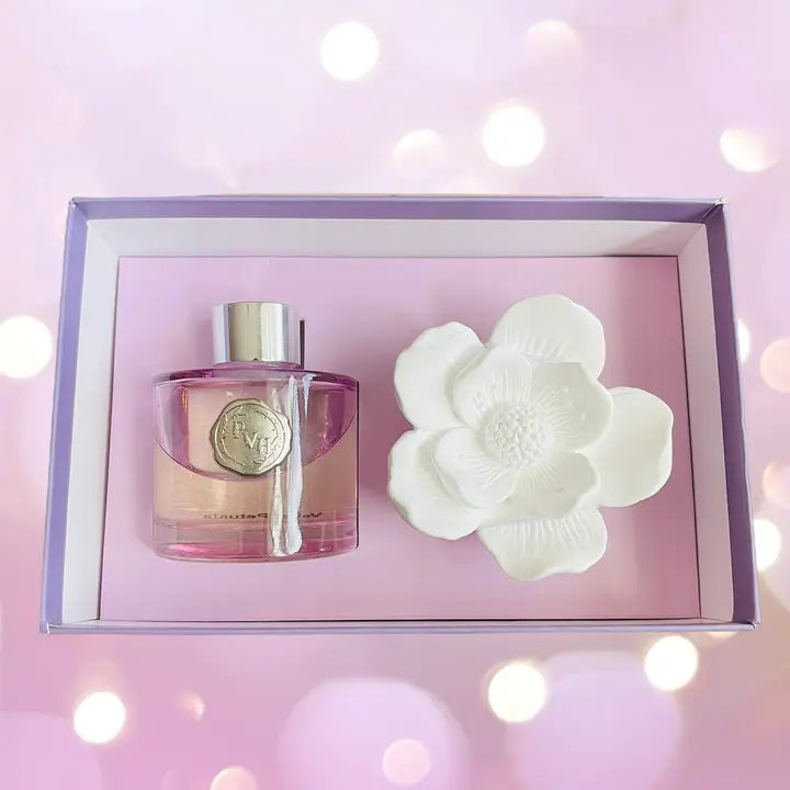 Magnolia Flower Diffuser Gift Set